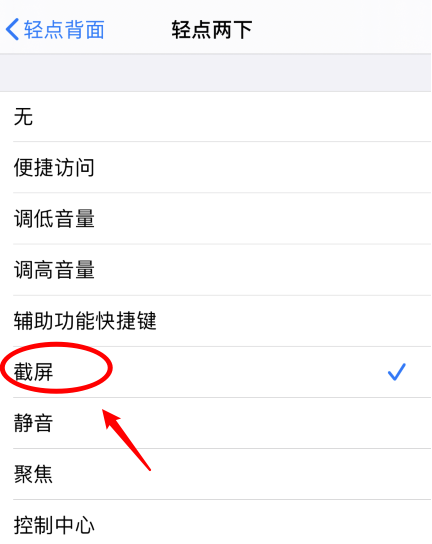 伊金霍洛苹果手机维修分享iPhone12如何启用双击截屏 